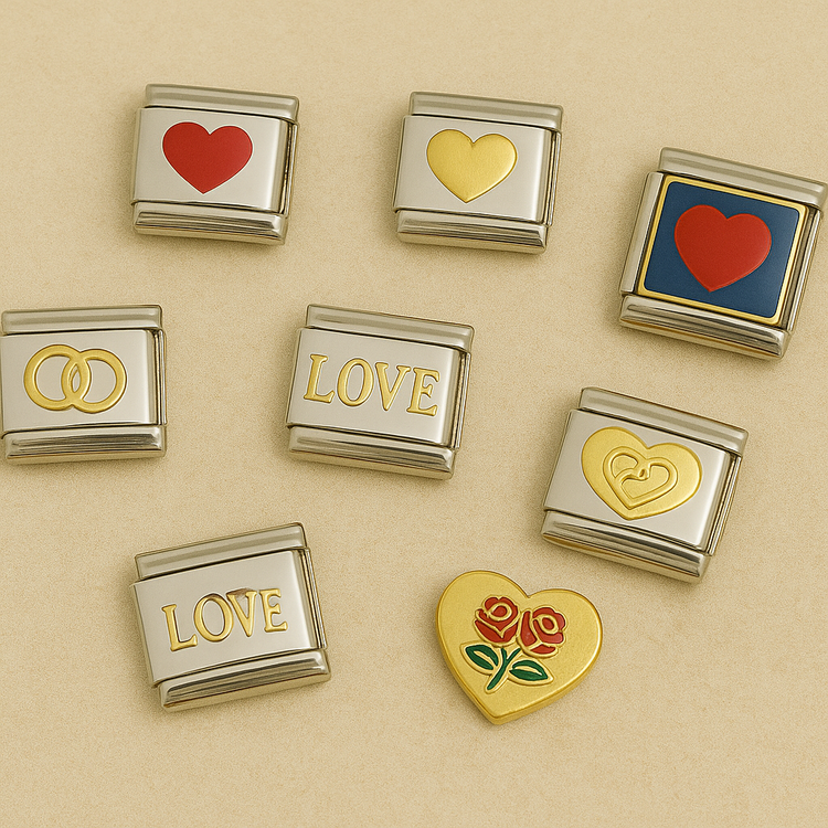 Hearts & Love Charms - Italian Charm